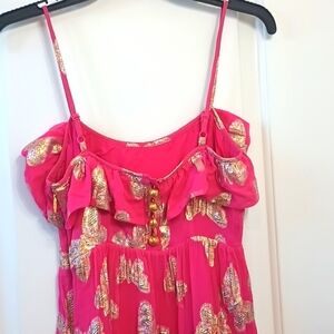 Juicy Couture Pink Dress with Gold Accents